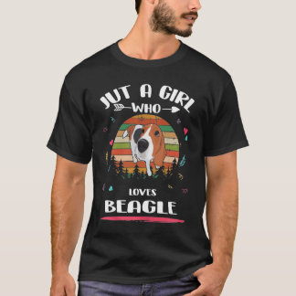 Camiseta 79 Apenas Uma Menina Que Ama A Beagle