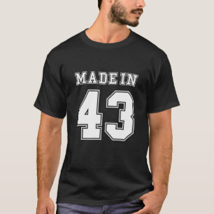 Camiseta 79A Ideia De Aniversário Feita Em 1943