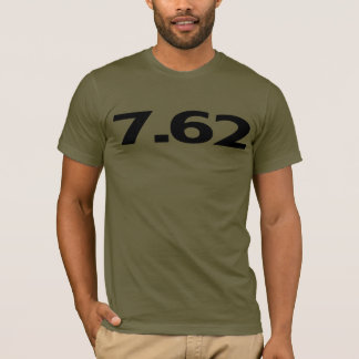Camiseta 7,62 milímetros de munição da arma