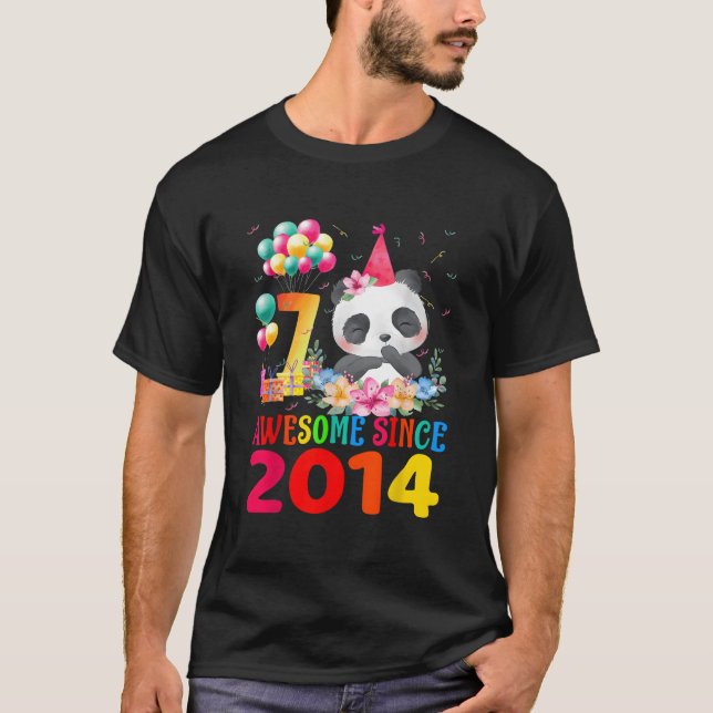 Camiseta 7 7º Panda Incrível Desde 2014 (Frente)
