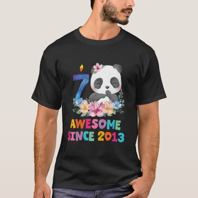 Camiseta 7 7º Panda Unicórnio Py (Frente)