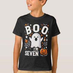 Camiseta 7 Aniversário de Sete Anos, Boo de Sete! Hallowe