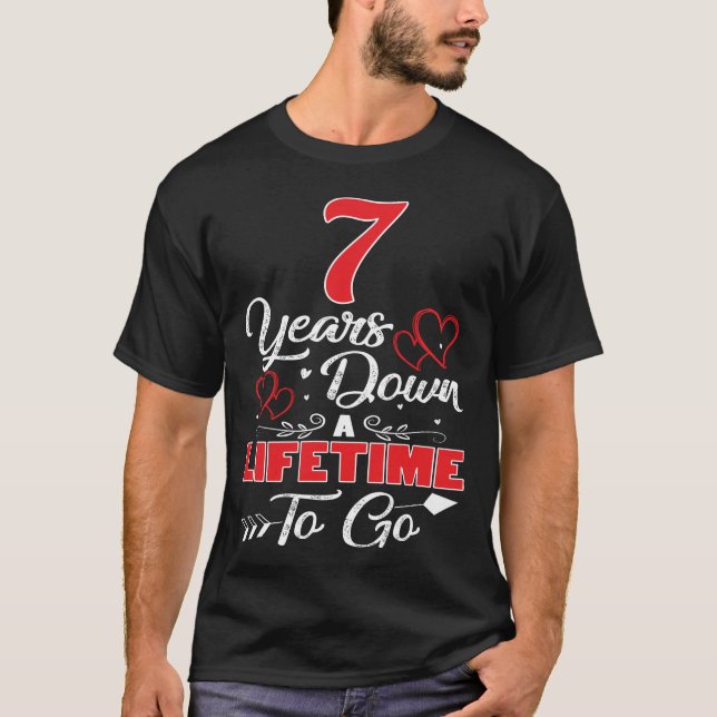 Camiseta 7 Anniversário. 7 Anos De Vida Inútil (Frente)