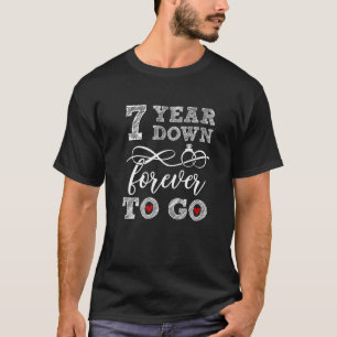 Camiseta 7 Anos Atrás Para Ir Para A Anniver De Casamento D