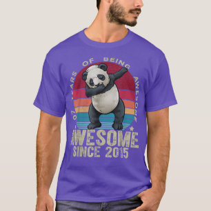 Camiseta 7 Anos Dabbing Panda 7 Birthday Kids Unicor