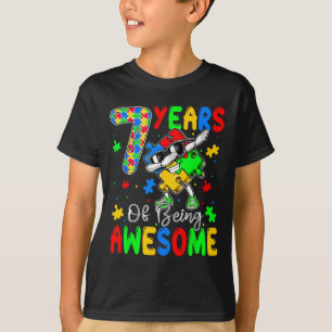 Camiseta 7 Anos De Au-Cerca De 7 Anos Autismo Awaren
