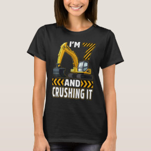 Camiseta 7 anos de idade Estaleiro de Construção de Caminhõ