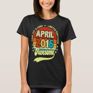Camiseta 7 anos é incrível desde abril de 2016, aniversário