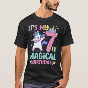 Camiseta 7 anos É meu aniversário mágico 7