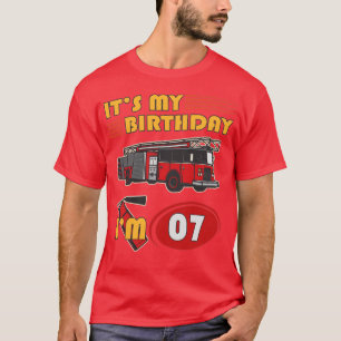 Camiseta 7 anos é o meu Aniversário do 7 de Aniversário do