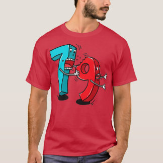 Camiseta 7 ate 8 9 Funny Math 1