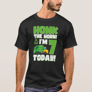 Camiseta 7 Birthday, 7 Anos Crianças Reciclagem Lixo Garba