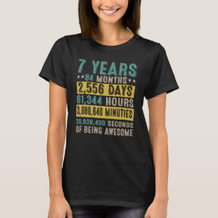 Camiseta 7 Birthday, 7 Anos De Incrível Contagem Incrível