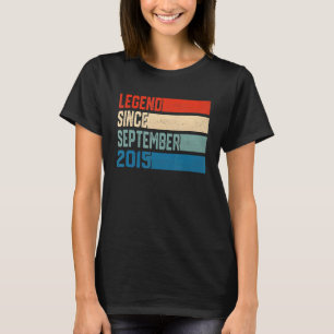 Camiseta 7 Birthday 7 Anos Legenda Desde Setembro De 2015