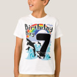Camiseta 7 Birthday Boy como T-Shirt amante de Baleia Orca<br><div class="desc">Um design para crianças,  adolescentes,  sobrinhos e meninos como amantes de orcas.</div>