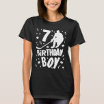 Camiseta 7 Birthday Boy Ice Hockey Kids 7 Anos Festa<br><div class="desc">7 Birthday Boy Ice Hockey Kids 7 Anos de Festa Dotada</div>
