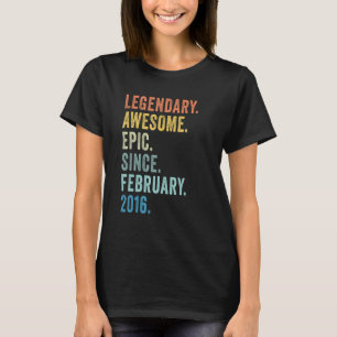 Camiseta 7 Birthday Boy Legendday Epic Incrível Desde Febr
