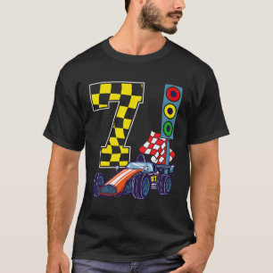 Camiseta 7 Birthday Boy Race Car Traffic Lights Racer 7 Y