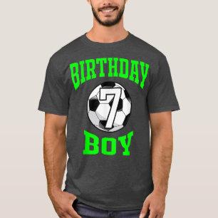 Camiseta 7 Birthday Boy Soccer de 7 anos