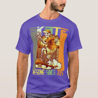 Camiseta 7 Birthday Skateboard Amantes Skater Incrível inc