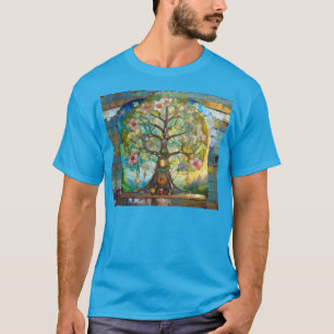 Camiseta 7 Chakra Blossoming Tree Of Life