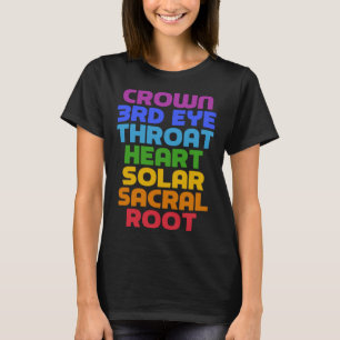 Camiseta 7 Chakras Dizendo Cota Yoga Legal