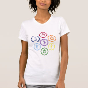 Camiseta 7 Chakras em um círculo