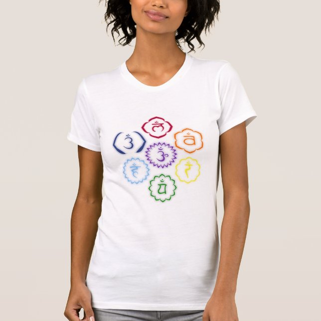Camiseta 7 Chakras em um círculo (Frente)