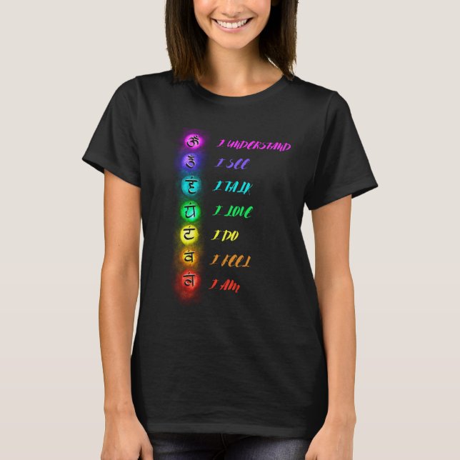 Camiseta 7 Chakras Yoga (Frente)