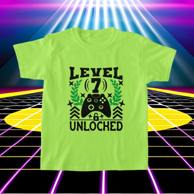 Camiseta 7 de aniversário de T-Shirt legal gamer unisex (Criador carregado)