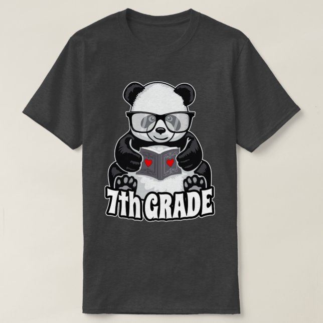 Camiseta 7 De Volta Ao Professor De Leitor De Livros De Pan (Frente do Design)