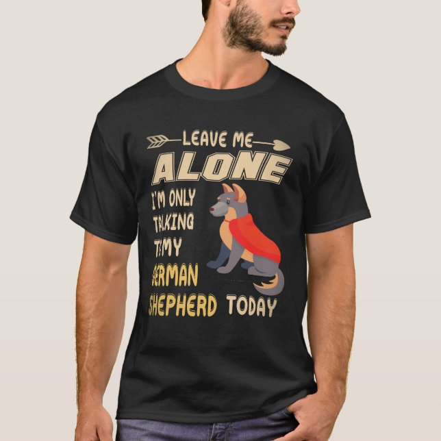 Camiseta 7 Deixe-me em paz, estou apenas conversando com me (Frente)
