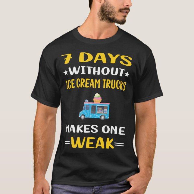 Camiseta 7 Dias Sem Caminhões Sorvetes (Frente)