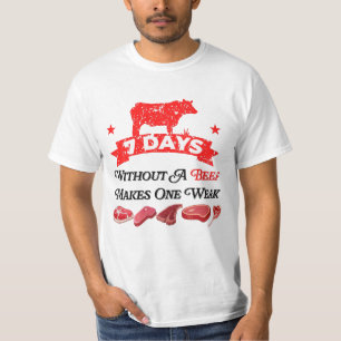 Camiseta 7 Dias Sem Carne Faz Uma Semana