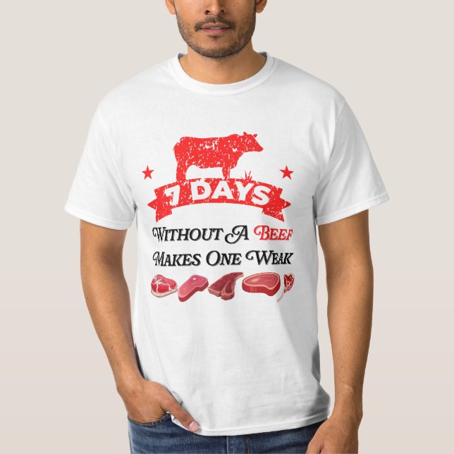 Camiseta 7 Dias Sem Carne Faz Uma Semana (Frente)