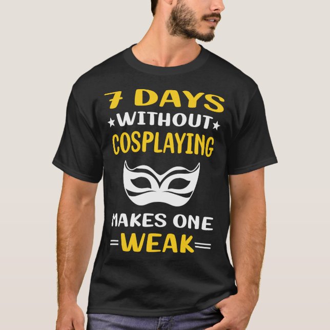 Camiseta 7 Dias Sem Cosplay Cosplay (Frente)