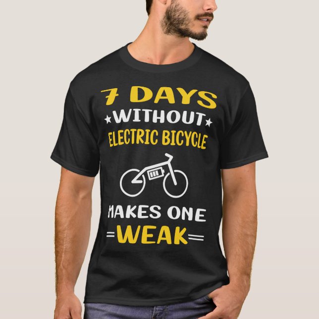 Camiseta 7 Dias Sem Ebike Elétrica De Bicicleta E (Frente)