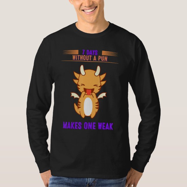Camiseta 7 Dias Sem Gráfico De Candeeiro (Frente)