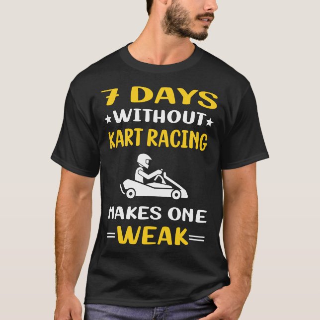 Camiseta 7 Dias Sem Kart Racing Karts (Frente)