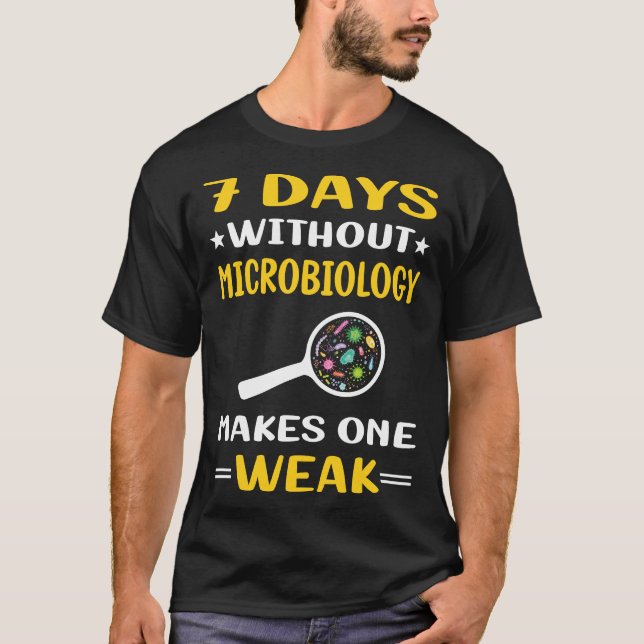 Camiseta 7 Dias Sem Microbiologia (Frente)