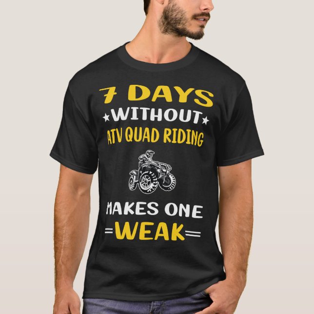 Camiseta 7 dias sem o Quad Ring ATV (Frente)