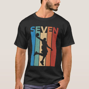 Camiseta 7 Festa de aniversário 7 7 Anos Ki De Basquete