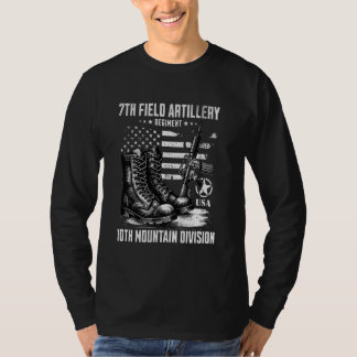 Camiseta 7 Field Artillery Regiment 10th Mountain Divisio