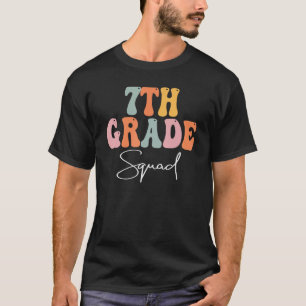 Camiseta 7 Grade Esquadrão Retrô Mulheres Felizes Primeiro 