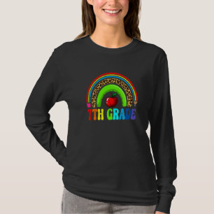 Camiseta 7 Grau Grau Grafo Leopard Rainbow Squad Kids Profe