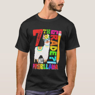 Camiseta 7 Grau Sem Prob Llama Primeiro Dia De Volta À Esco
