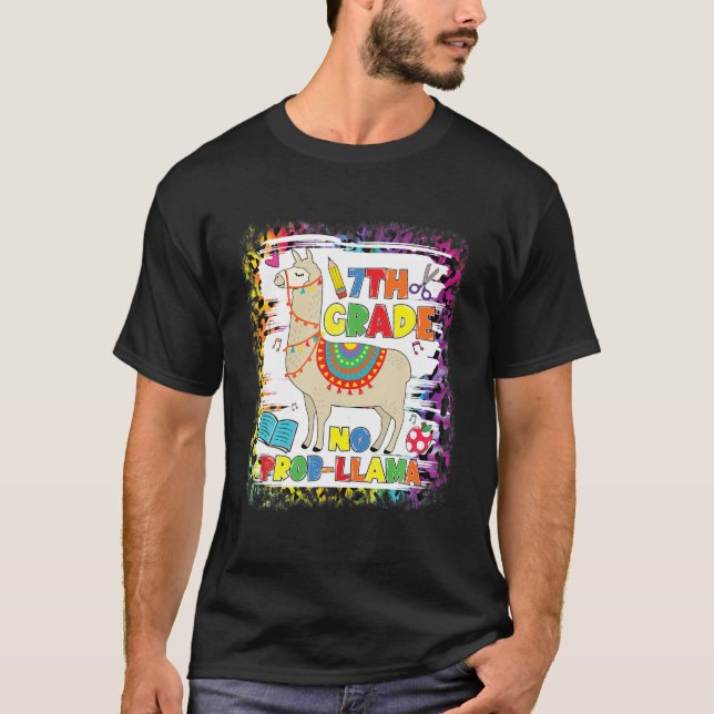 Camiseta 7 Grau Sem Prob-Llama Professor Primeiro Dia (Frente)