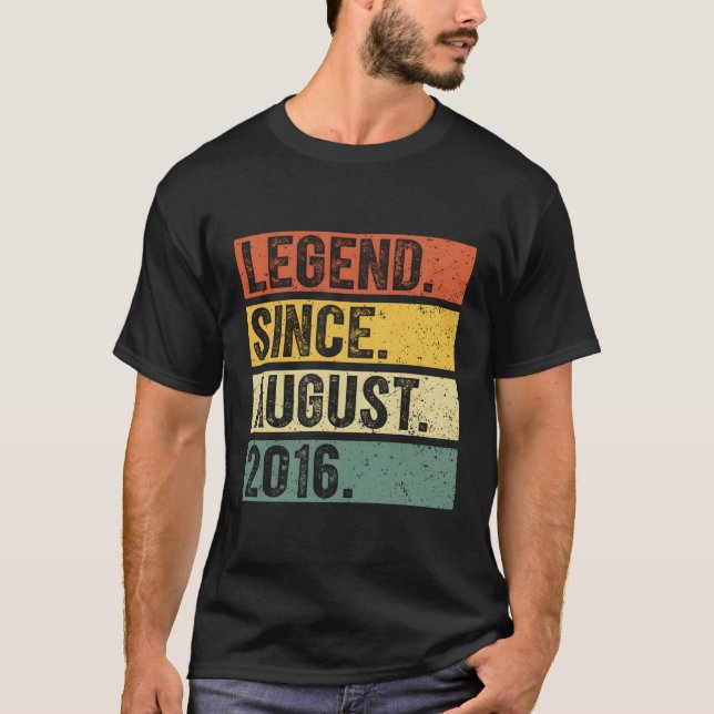 Camiseta 7 Legenda desde agosto de 2016 7 (Frente)