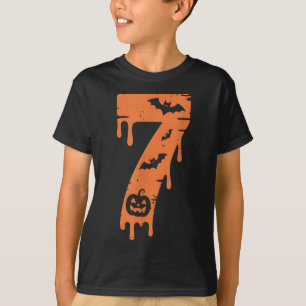 Camiseta 7 Número Meme 67 Seis Sete Halloween