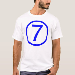 Camiseta 7, número sete